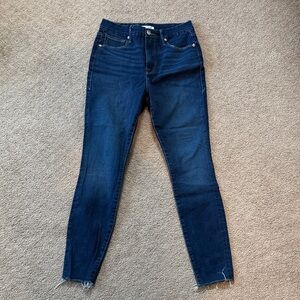 Good American Good Waist Dark Blue Skinny Jeans